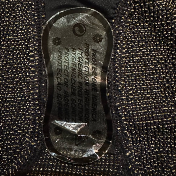 Good American Always Fits Bikini Bottom. Glittery Black & Gold SZ XL NWT - Picture 5 of 8